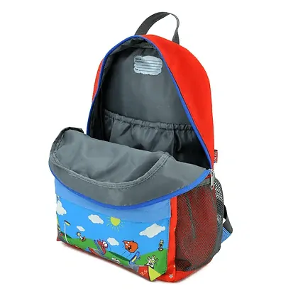 Detský batoh Hugger Let´s Go! - Monster skaterov Red