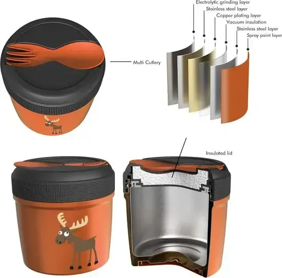 Cestovná vákuová nádoba Carl Oscar TempJar - 0,5 l - Orange