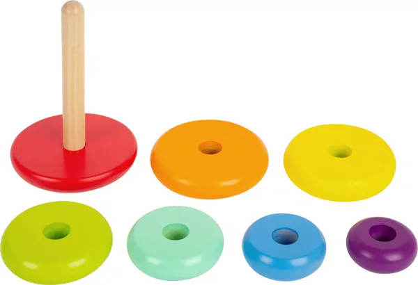 Legler - Nasadzovacie hra, dúhová veža 15 cm