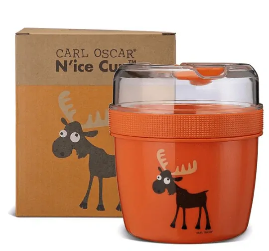 Box N'ice Cup - L, Lunch Box s chladiacou časti - Orange