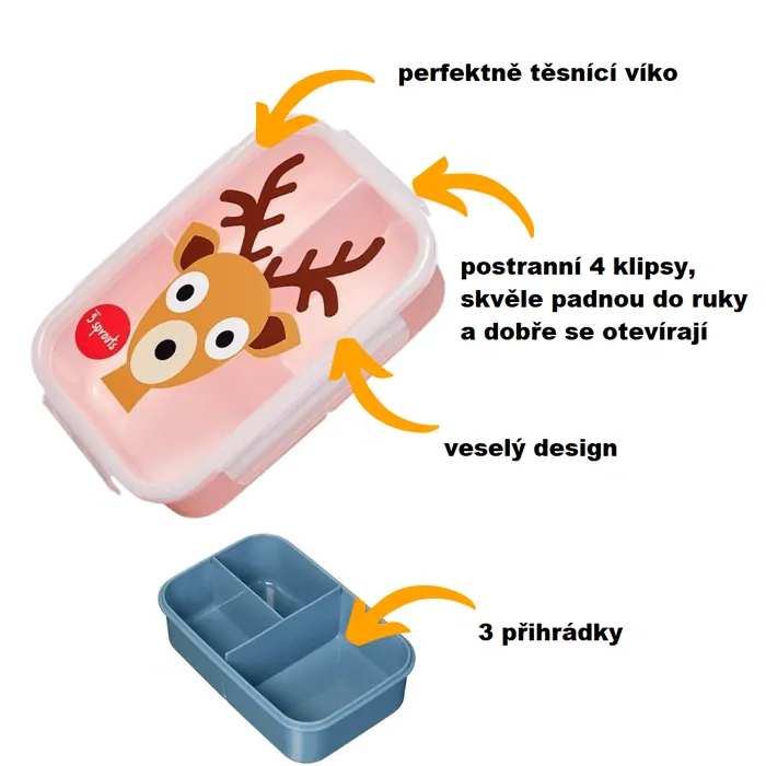 3 Sprouts Lunch Bento Box - Líška
