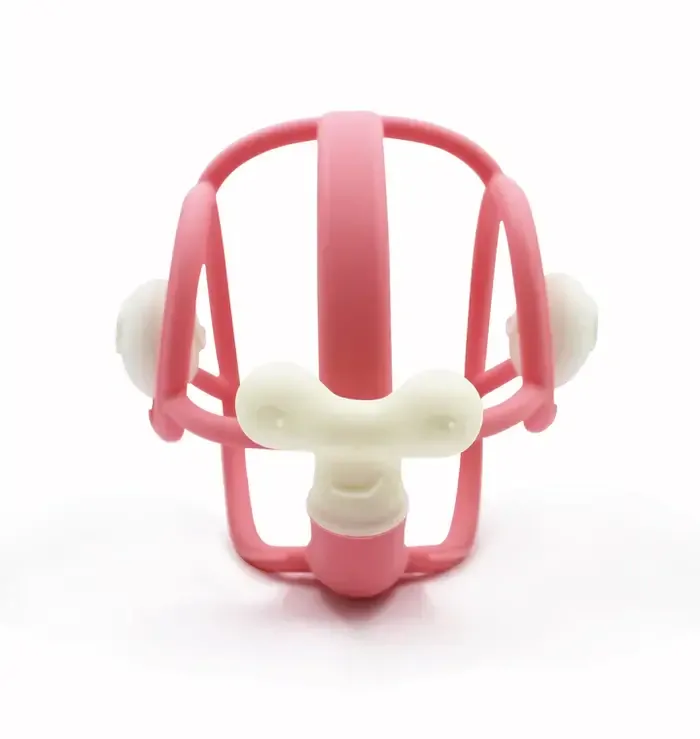 Hryzátko Mömbella s hrkálkou - Slimák pink