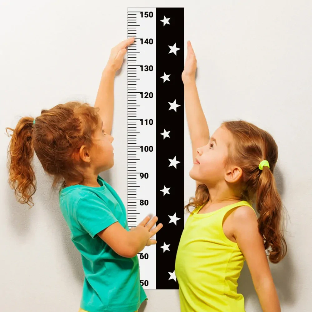 Samolepka meter na stenu - Hviezdy na mätovým pozadí 