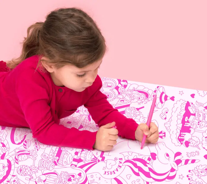 OMY Veľký vyfarbovaci plagát, maľovanka - Lily 70 x 100 cm