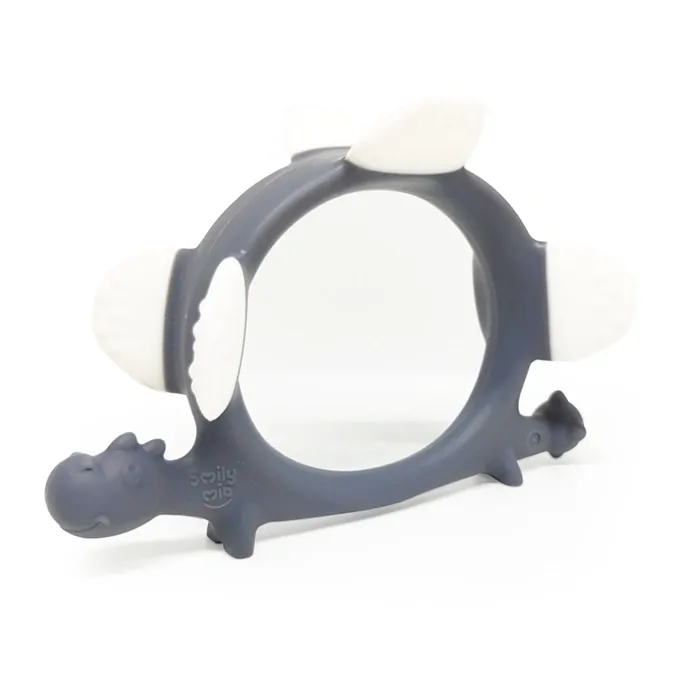 Hryzátko Smily Mia Dinosaurus - Grey