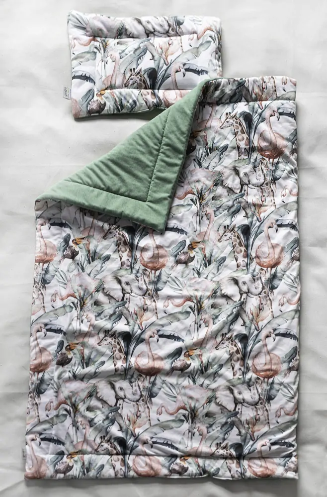 Súprava prikrývky a vankúša GUGU the Hero - African Life 