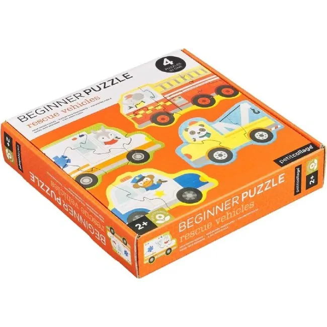 Petit Collage - Ekologické puzzle Záchranná vozidla