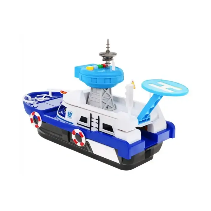 Policajná loď s heliportom a 3 vozidlami