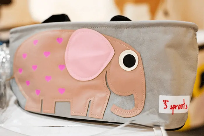 3 Sprouts Organizér na kočík - Slon