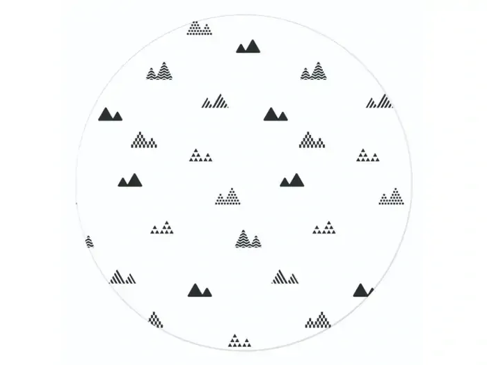 Hracia podložka Lalalu Premium - Round Little Moutain, Ø 120cm