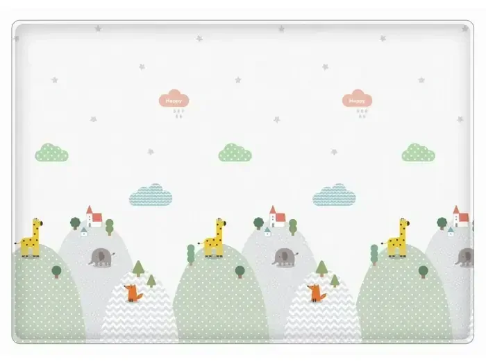 Hracia podložka Lalalu Premium - White Star 190 x 130 cm