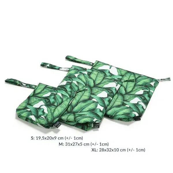 La Millolu nepremokavá cestovná kozmetická taška XL - Banana leaves