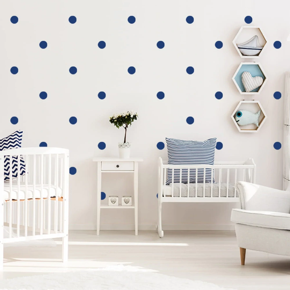 Samolepky na stenu - Veľké bodky 25 ks, oranžové