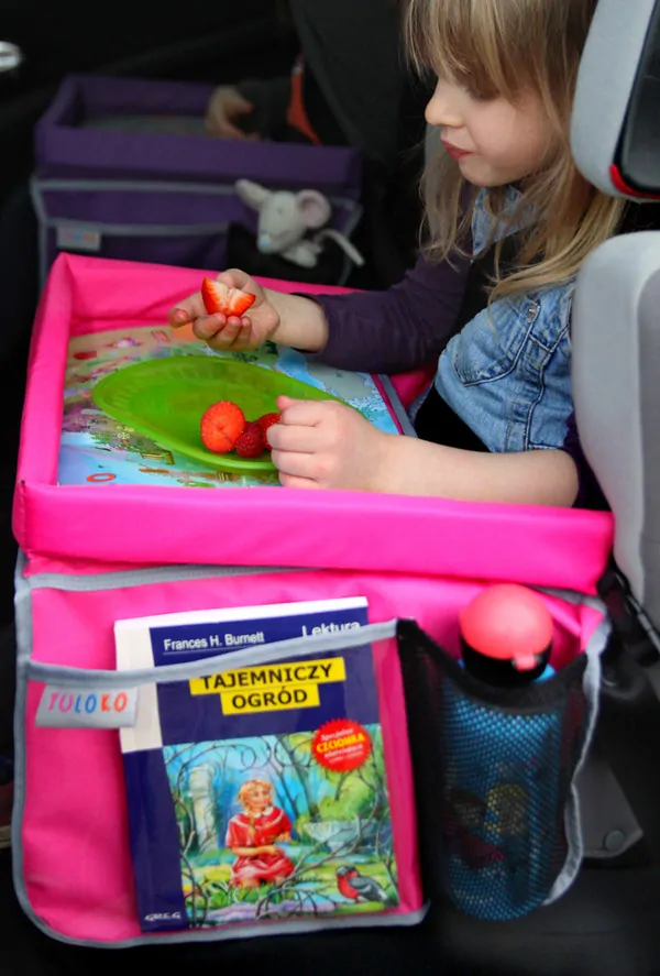 Cestovný stolík pre deti TULOKO - šedý