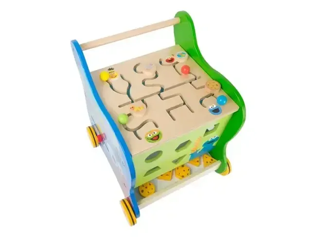 Legler - Drevené chodítko s motorickými aktivitami Sesamestrasse