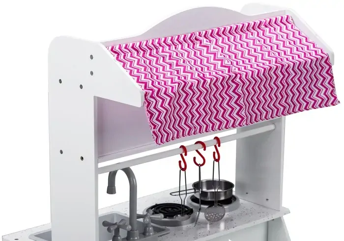 Drevená kuchyňa a predajný stánok 2v1 EcoToys