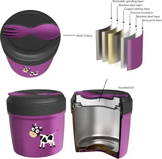 Cestovná vákuová nádoba Carl Oscar TempJar - 0,5 l - Purple