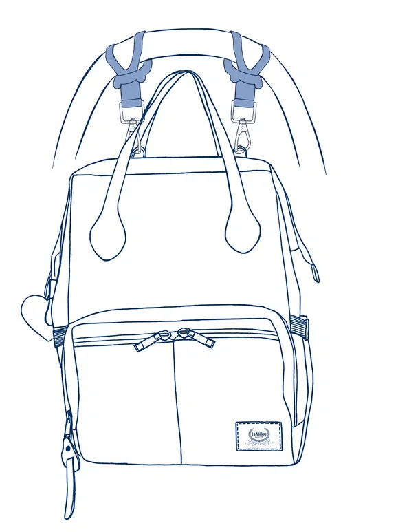 La Millou Úchyty ku kočíku - Grey / Gold