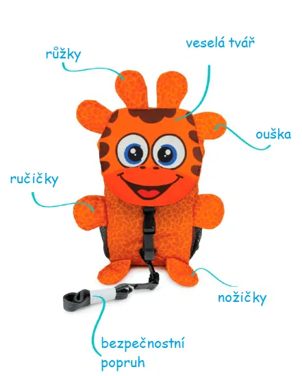 Detský batoh Hugger Animal - Gerry Giraffe