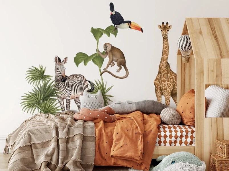 Samolepky na stenu - Zvieratá zo Safari II 