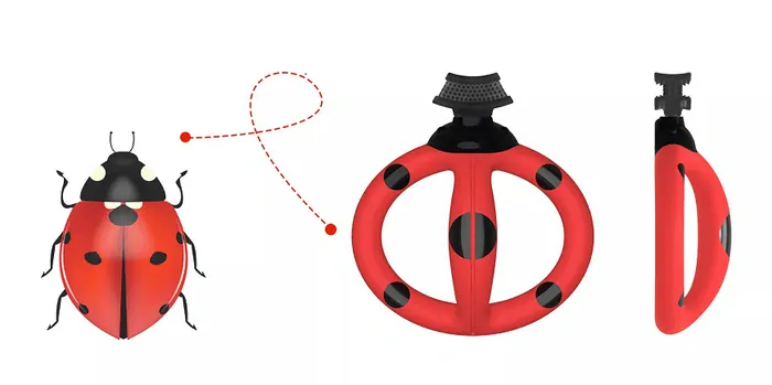 Hryzátko a tréningová zubná kefka Mömbella, od 3-8 mesiacov 