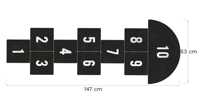 Samolepky na zem - Skákací panák 