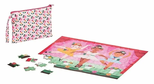 Obojstranné puzzle 2v1 Petit Collage - Baletky, 50 ks