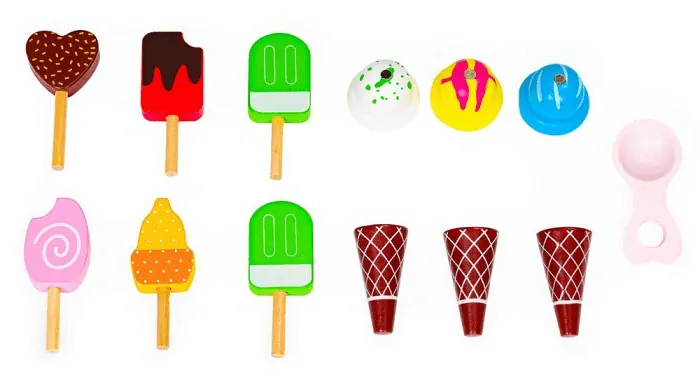 Didaktické chodítko Zmrzlinový stánok - Ecotoys