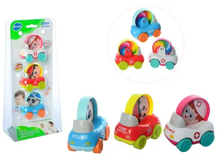 Sada 3 záchranných autíčok HOLA