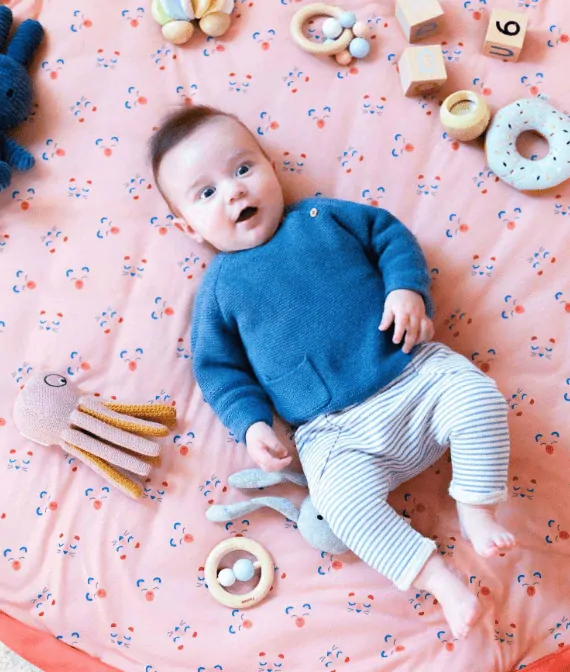 Vak na hračky / podložka na hranie Play&Go Soft - Animal faces