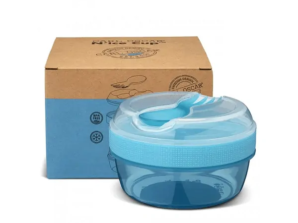 Desiatový box N'ice Cup s chladiacou časti - Turquoise