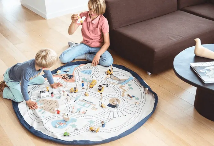 Vak na hračky / podložka na hranie Play&Go - L.A. Roadmap