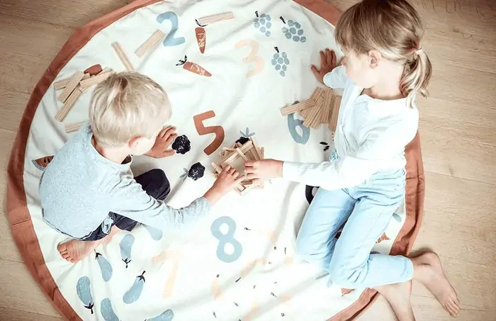 Vak na hračky / podložka na hranie Play&Go - Veggie numbers