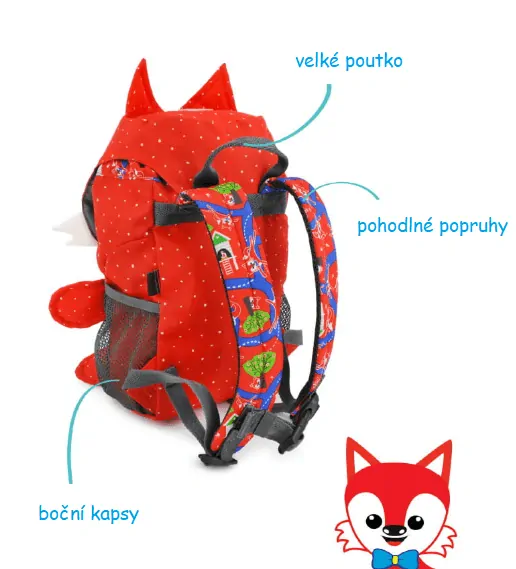 Detský batoh Hugger Animal - Freddy Fox