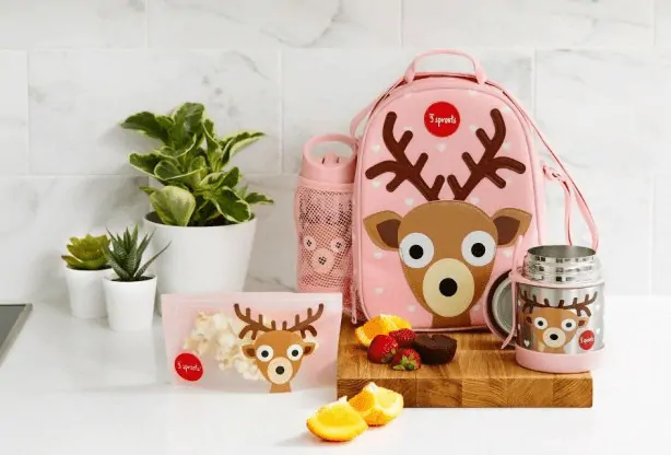 3 Sprouts taška na desiatu - Jeleň