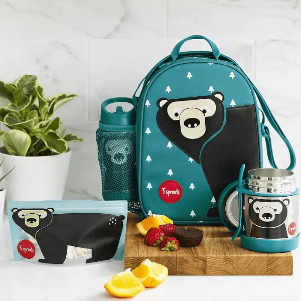 3 Sprouts taška na desiatu - Polárny medveď