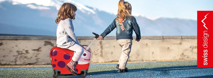 Oops - Detský kufor na kolieskach 2v1 - Lienka