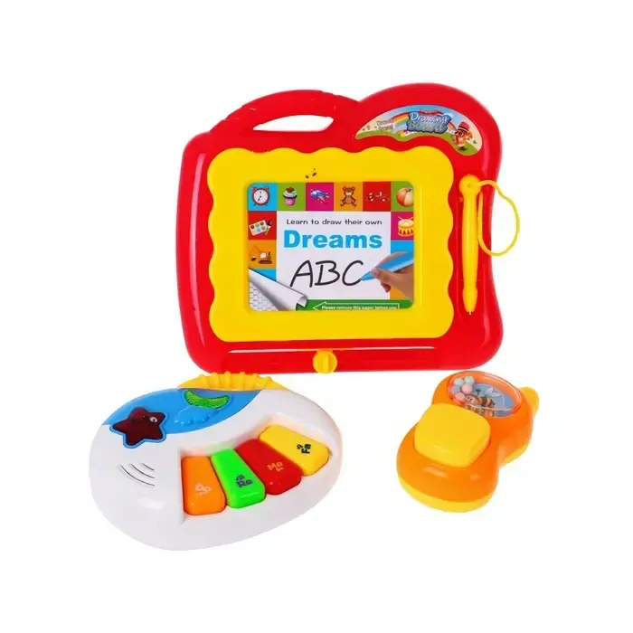 Multifunkčné chodítko s mazacou tabuľkou a interaktívnymi prvkami