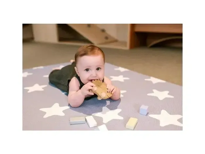 Hracia podložka Lalalu Premium - White Star 190 x 130 cm