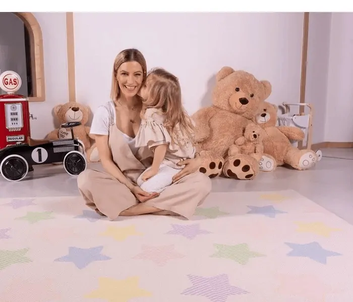 Hracia podložka Lalalu Premium Large Obojstranná - Happy Birthday 200 x 140 cm