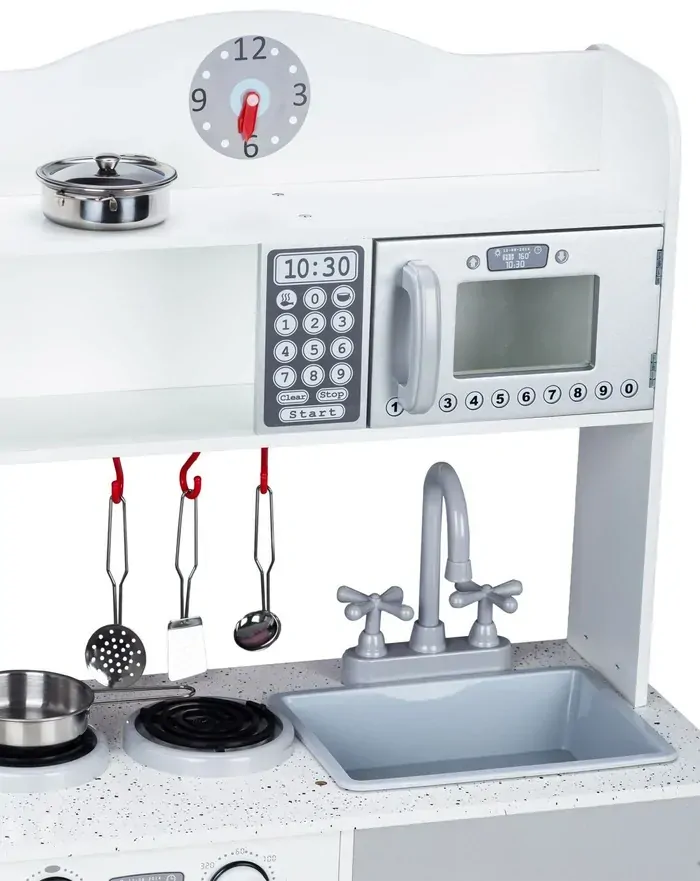 Drevená kuchyňa a predajný stánok 2v1 EcoToys