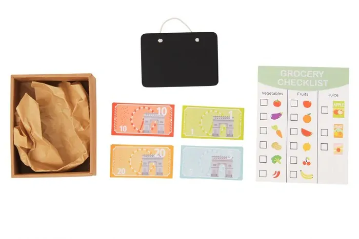 Drevený trhový stánok s doplnkami Ecotoys