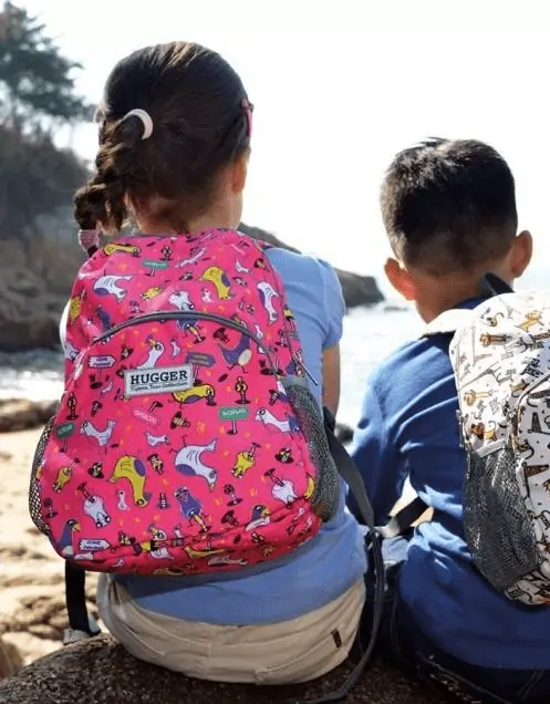 Detský batoh Hugger Totty Tripper M - Birdies Wormies