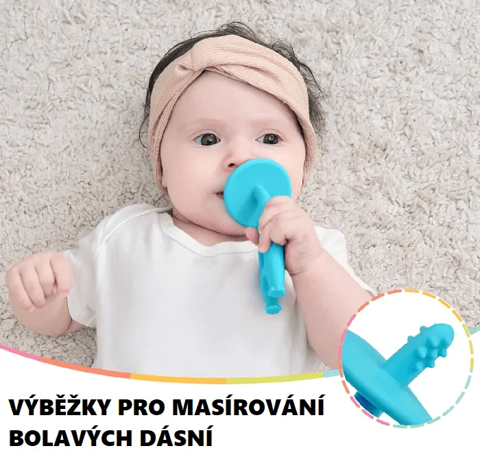 Hryzátko Mömbella Dancing Elephant - Lemon