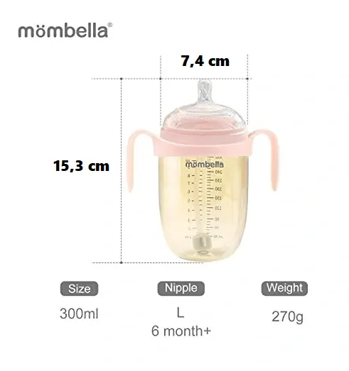 Antikoliková fľaša Mömbella Ivory PPSU - 300 ml