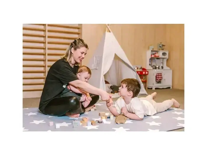 Hracia podložka Lalalu Premium - White Star 190 x 130 cm