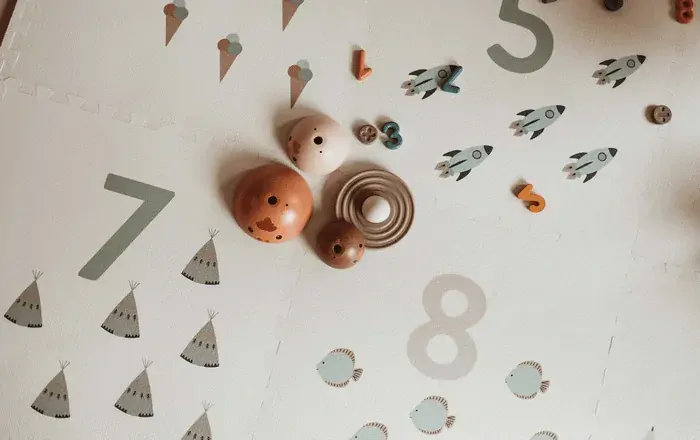 Obojstranná hracia podložka/úložný box/hrací domček 3v1 Play&Go - Numbers/Dots