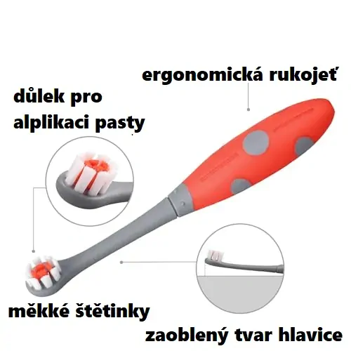 Zubná kefka Mombella - Lienka Dori, 24m+