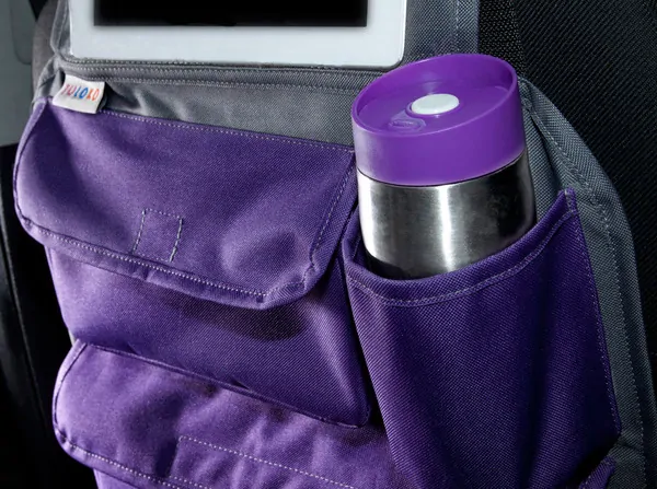 Vreckár do auta pre deti + držiak na tablet Tuloko - čierný