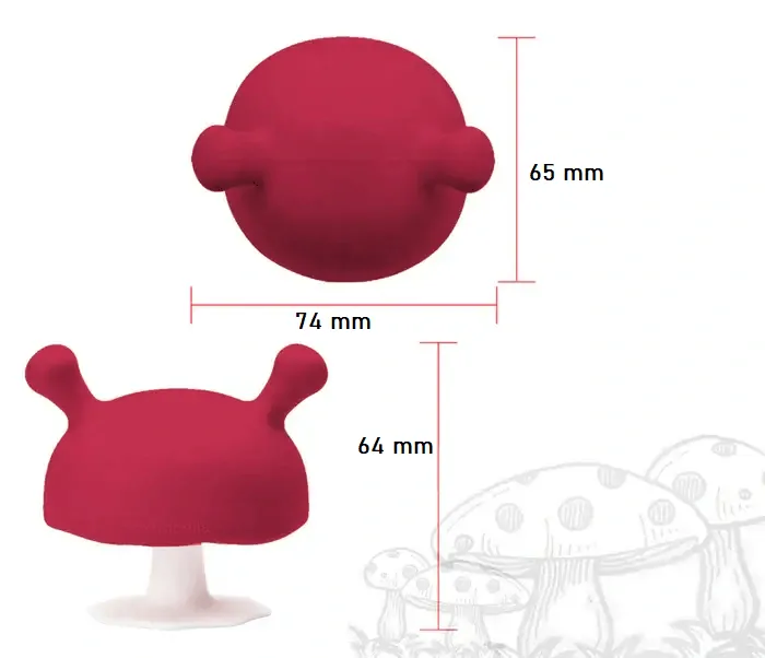 Hryzátko Mömbella Mushroom - Pink